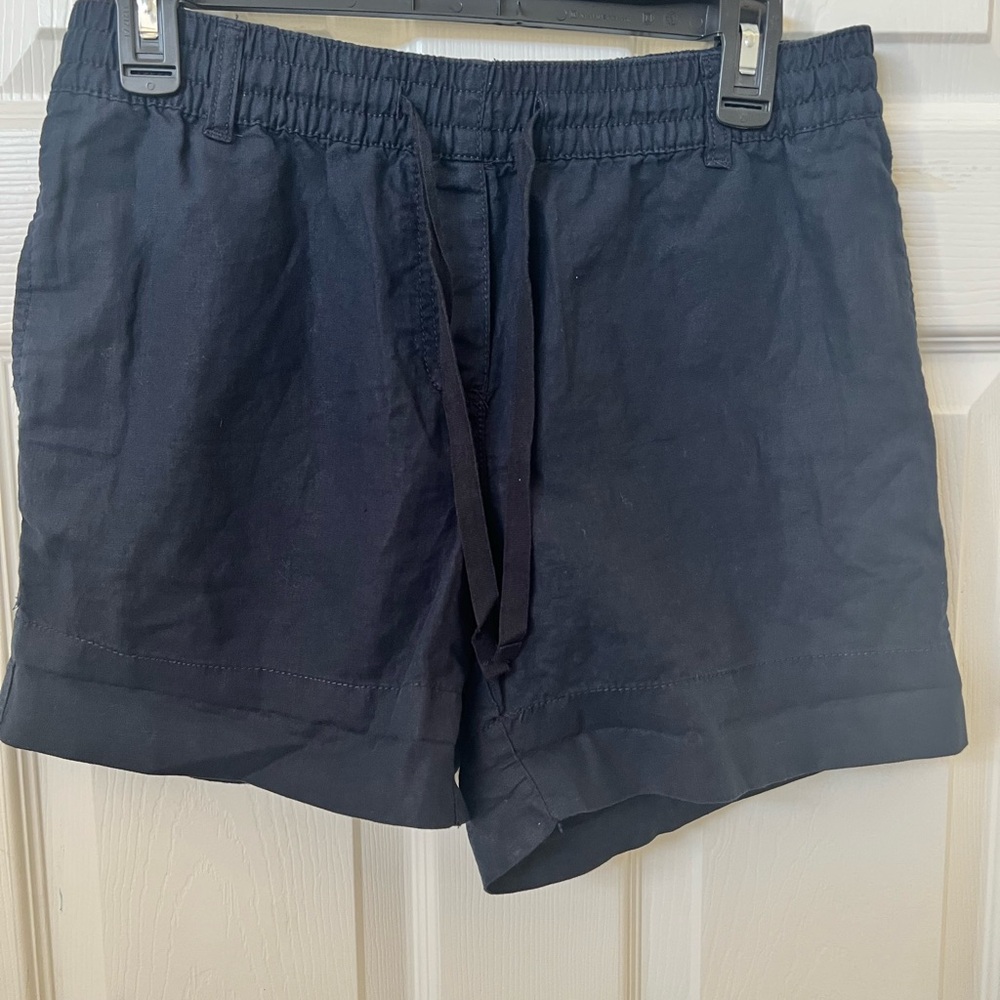 Joe Fresh Navy Shorts 55% Linen
